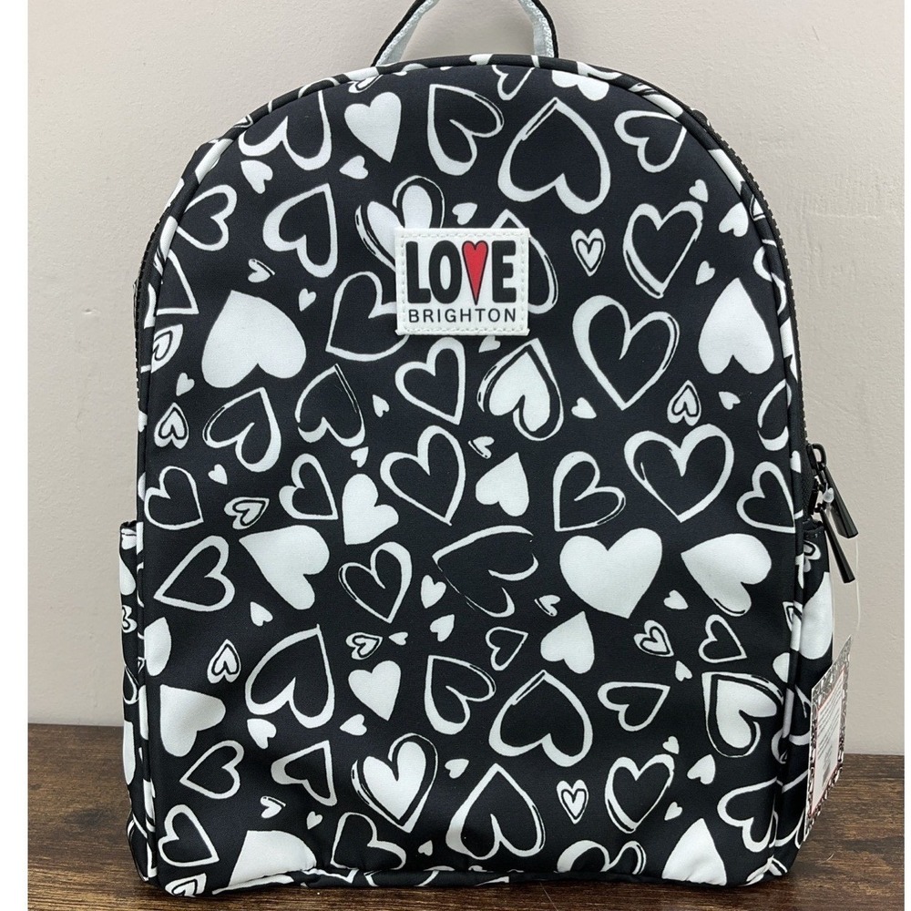 NWT Brighton Limited Edition Endless Love Black And White Backpack